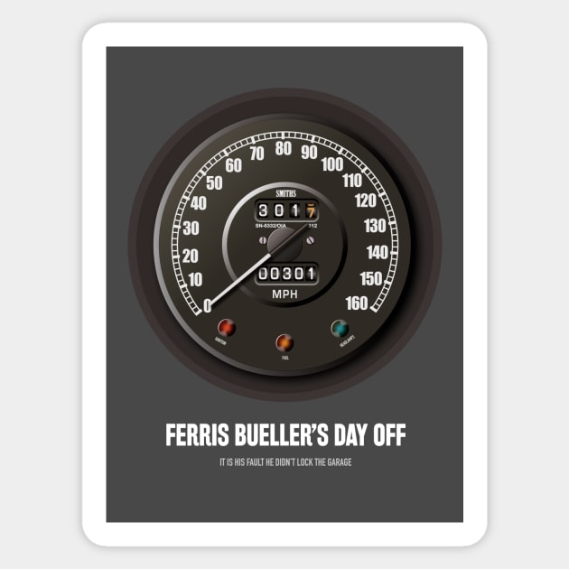 Ferris Bueller’s Day Off - Alternative Movie Poster Sticker by MoviePosterBoy